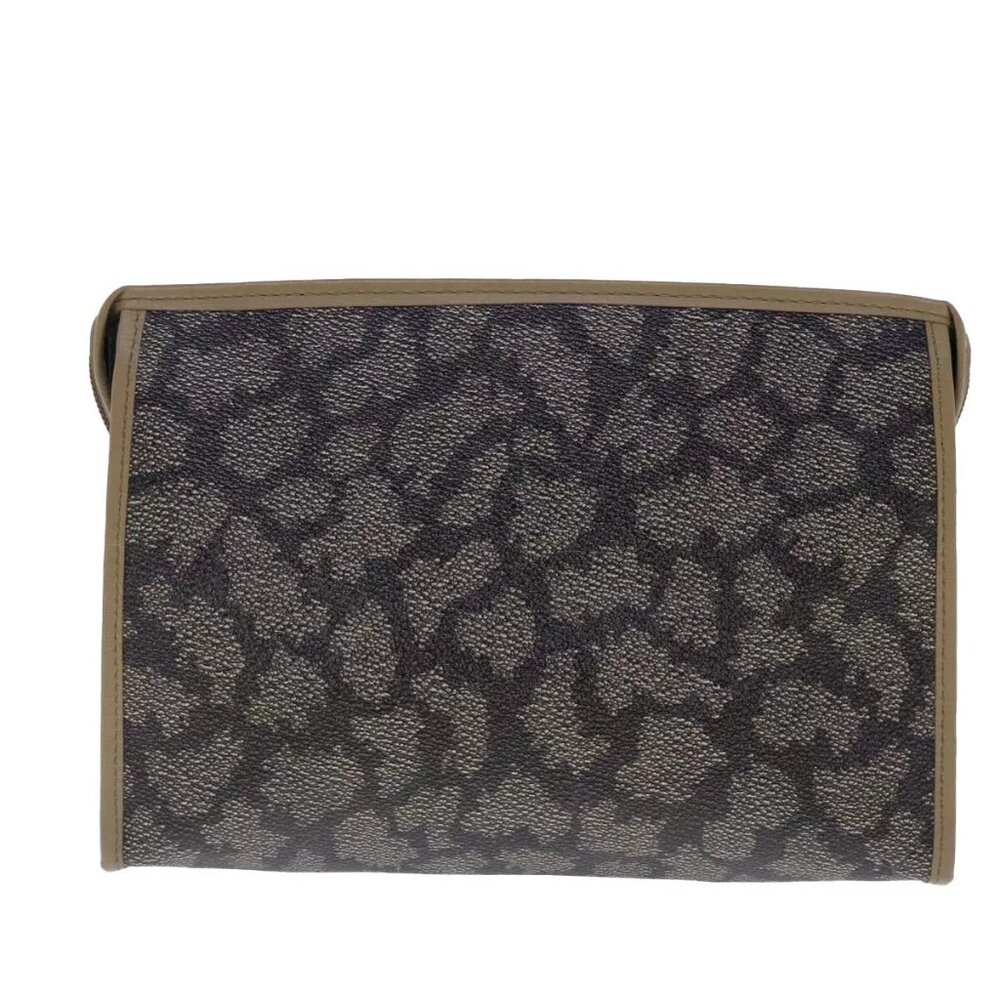 SAINT LAURENT Clutch Bag PVC Leather Beige Authentic - Picture 4 of 14